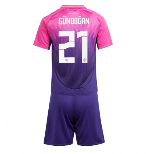 Germania Ilkay Gundogan #21 Maglia Gara Trasferta Repliche Europei 2024 Bambino Germania Ilkay Gundogan #21 Maglia Gara Trasferta Repliche Europei 2024 Bambino